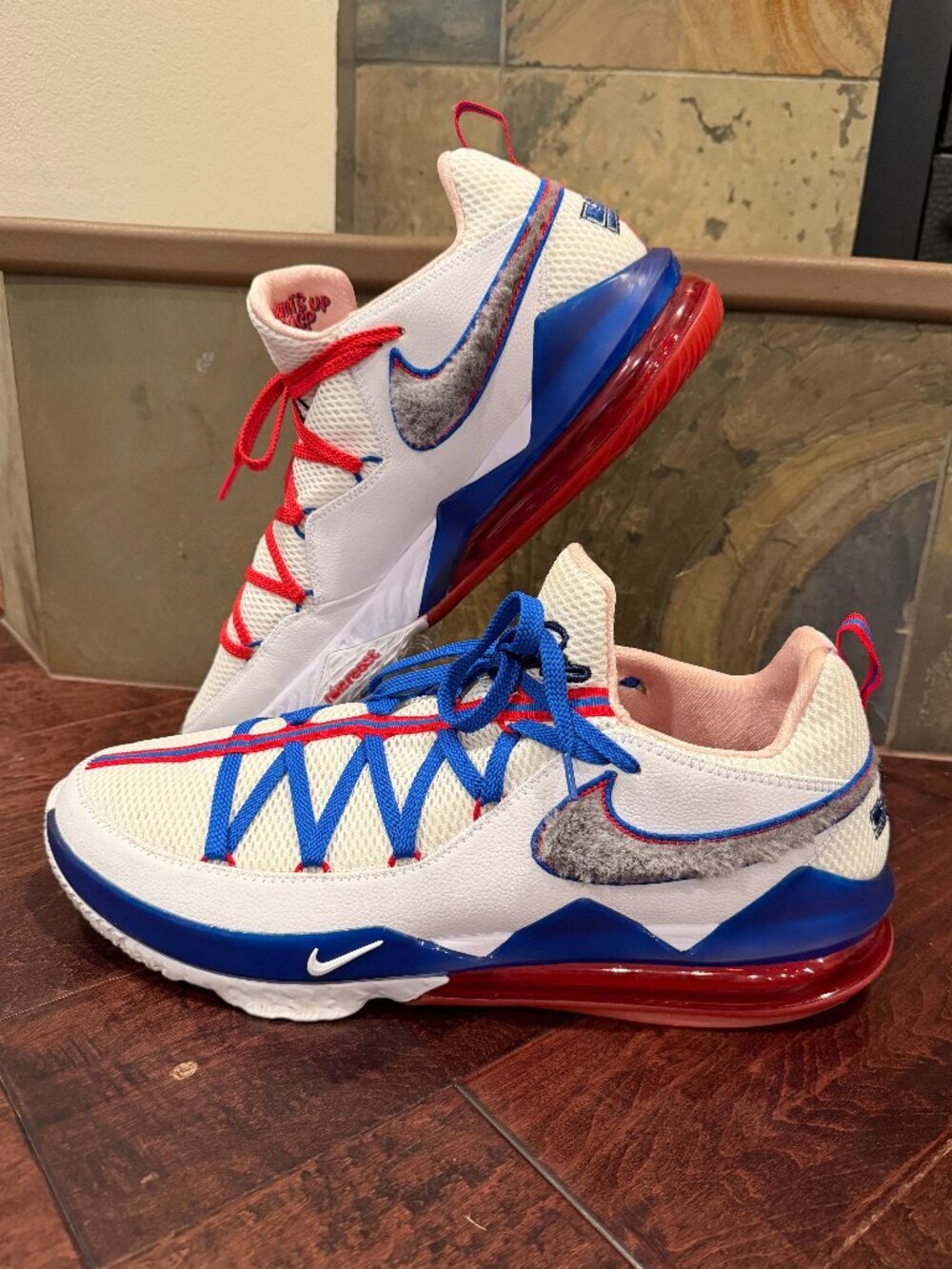 Nike LeBron 17 Low Tune Squad Space Jam Size 18 White Sneakers CD5007-100